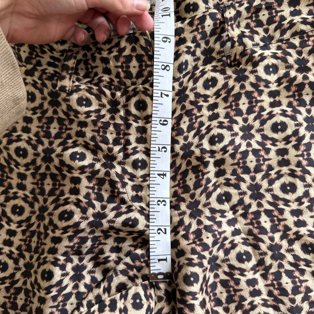 Vintage Cache Wide Leg Animal Print Pants Brown Palazzo‎ Flowy Y2K Earthy Brat 6